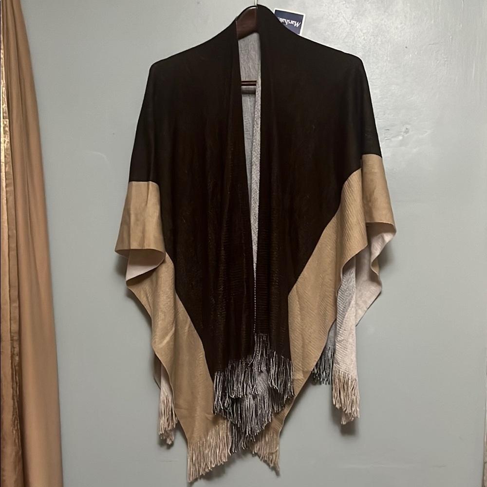 Marshalls Black and Tan Poncho